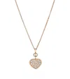 Chopard Rose Gold And Diamond Happy Hearts Pendant In Rose Gold