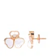 Chopard Rose Gold And Diamond Happy Hearts Wings Earrings In Rose Gold