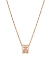 CHOPARD ROSE GOLD AND DIAMOND ICE CUBE NECKLACE