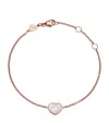 Chopard Rose Gold And Mother-of-pearl My Happy Hearts Bracelet In Rose Gold