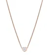 Chopard Rose Gold And Mother-of-pearl My Happy Hearts Pendant Necklace In Rose Gold