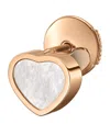Chopard Rose Gold And Mother-of-pearl My Happy Hearts Single Earring In Rose Gold