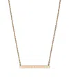 Chopard Rose Gold Ice Cube Necklace In Rose Gold