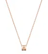 Chopard Rose Gold Ice Cube Necklace In Rose Gold