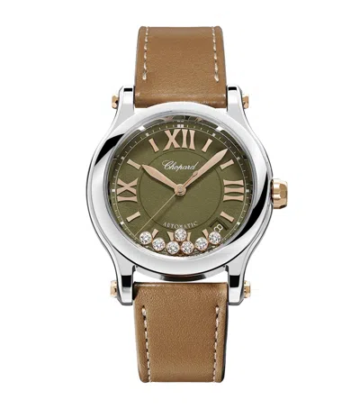 Chopard Rose Gold, Stainless Steel And Diamond Happy Sport Watch