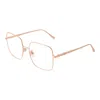 Chopard Rose Gold Titanium Glasses Women's (frames) In Gold