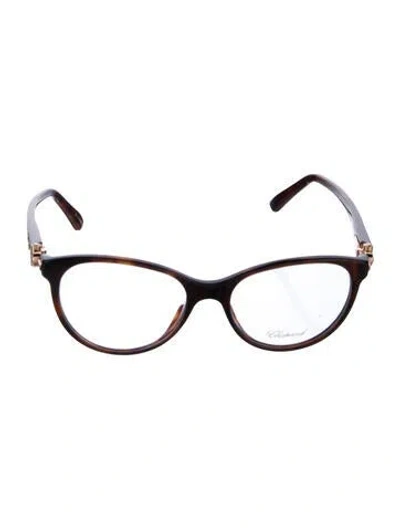 Pre-owned Chopard Round Gradient Sunglasses In Brown