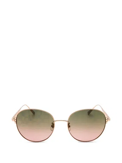 Chopard Round-frame Sunglasses In Gold