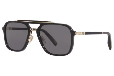 Pre-owned Chopard Sch291 700p Sunglasses Men's Black/grey Polarized Lenses Pilot 57mm In Gray