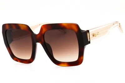 Chopard Sch363m Oversized Gradient Tortoiseshell Sunglasses In Brown