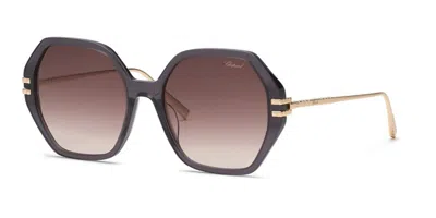 Chopard Sch370m 0705 Men's Sunglasses Grey Size 57