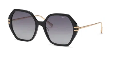 Chopard Sch370m 0blk Men's Sunglasses Black Size 57