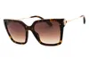 Chopard Sch371s 0909 Shiny Havana/brown Gradient In Metallic
