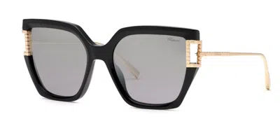 Chopard Sch378m Blkx Occhiali Da Sole Neri Per Donna