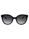 Chopard Geometric Sunglasses Sch405 S 0700 In Gold