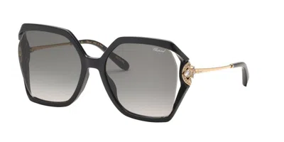 Chopard Sch407s 0z42 Occhiali Da Sole Neri Per Uomo