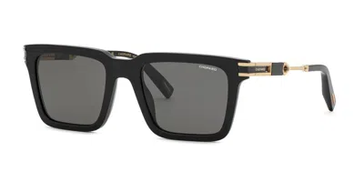Chopard Sch411 Polarized 700p Men's Sunglasses Black Size 54