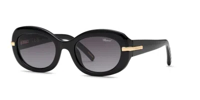 Chopard Sch414m 0blk Men's Sunglasses Black Size 53