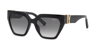 Chopard Sch415m 0700 Occhiali Da Sole Neri Per Donna In Black