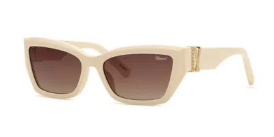 Chopard Sch416m 06y1 Women's Sunglasses Brown Size 57 In Blue