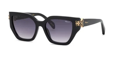 Chopard Sch418s 700n Women's Sunglasses Black Size 54