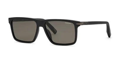 Chopard Sch427 Polarized 703p Men's Sunglasses Black Size 58
