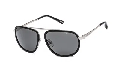 Chopard Schc31 Aviator Metal Sunglasses In Silver