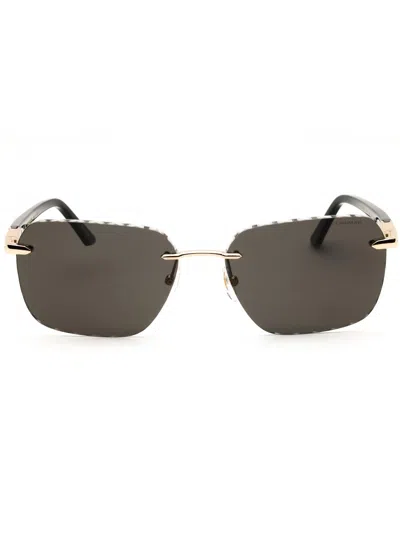 Chopard Schg62 Sunglasses In 300p - Rose Gold/polar Grey
