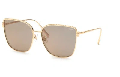 Pre-owned Chopard Schg67m 300x Oro Rose' Lucido Totale 63/17/135 Woman Sunglasses In Gold