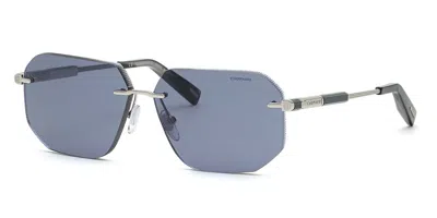 Chopard Schg80 0579 Men's Sunglasses Silver Size 60