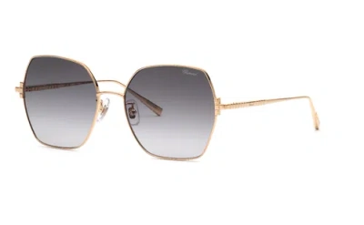 Pre-owned Chopard Schl02m 0300 Oro Rose' Lucido Totale 57/16/135 Woman Sunglasses In Gold