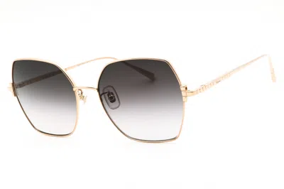 Chopard Schl02m Gradient Lens Square Sunglasses In Rose Gold