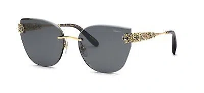 Pre-owned Chopard Schl05s Shiny Gold/grey Silver 59/17/140 Women Sunglasses