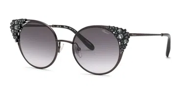 Chopard Schl06s 0530 Women's Sunglasses Black Size 53