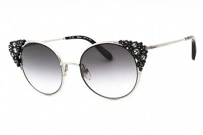 Pre-owned Chopard Schl06s-0581 Matte Palladium Sunglasses
