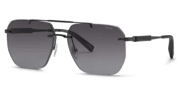 Chopard Schl53 0672 Men's Sunglasses Black Size 61