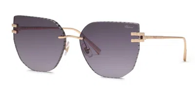 Chopard Schl54m 0300 Occhiali Da Sole Oro Per Donna In Gold