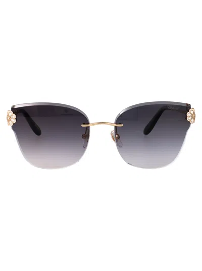 Chopard Rimless Sunglasses Schl57 S 0300 In Gold