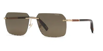 Chopard Schl75 300v Men's Sunglasses Gold Size 63