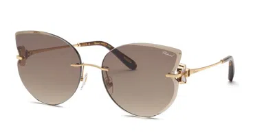 Chopard Schl90v 08fc Occhiali Da Sole Oro Per Donna
