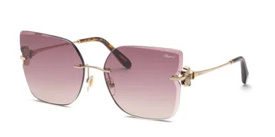 Chopard Schl91s 0300 Men's Sunglasses Gold Size 62