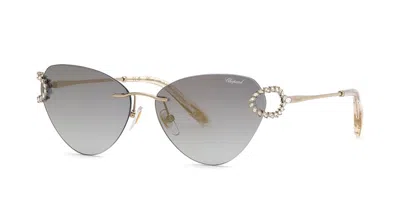 Chopard Schm15s 594g Men's Sunglasses  Size 60 In Gold