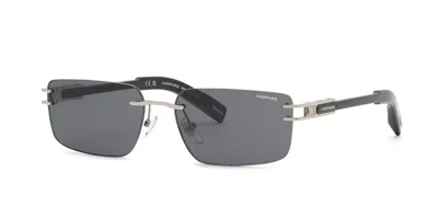 Chopard Schm32 0579 Men's Sunglasses Silver Size 60 In Gray