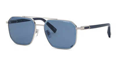 Chopard Schm40 0579 Men's Sunglasses  Size 60 In Blue