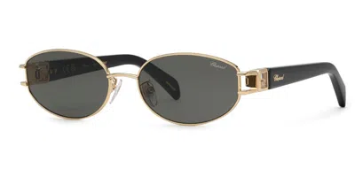 Chopard Schm59s 0300 Men's Sunglasses  Size 59 In Gold