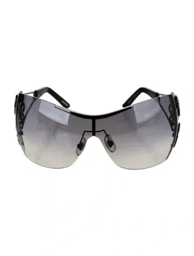 Pre-owned Chopard Shield Gradient Sunglasses In Black