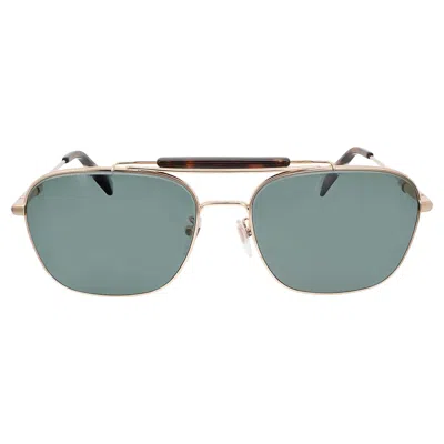 Pre-owned Chopard Shiny Rose Gold Metal Gray/green Polarized Lens Sunglasses 95221-0544 In Red