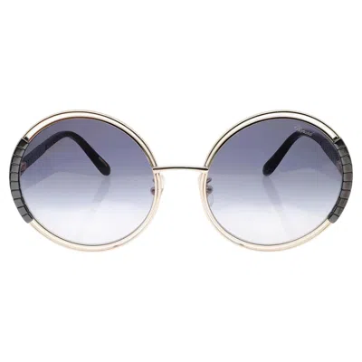 Pre-owned Chopard Shiny Rose Gold Metal With Smoke Gradient Lens Sunglasses 95221-0434 In Red
