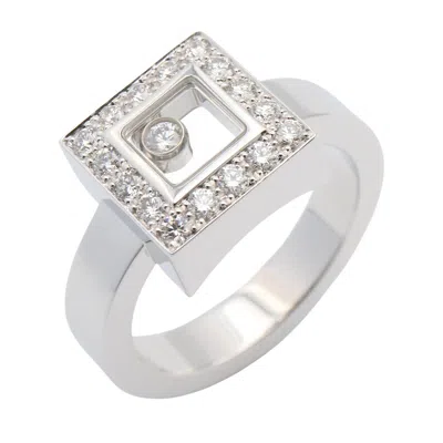 Pre-owned Chopard Silver Clear White Gold (18k) Band Ring ()