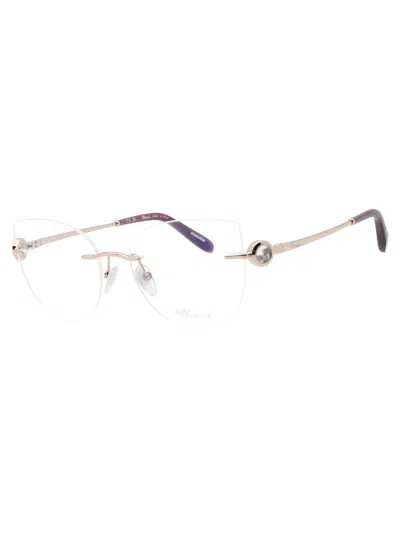 Chopard Sleek Mini Cat Eye Eyeglasses In Gold